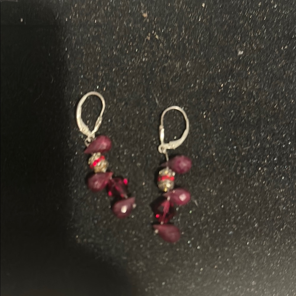 Rubie's Dazzling Ruby Red Earrings